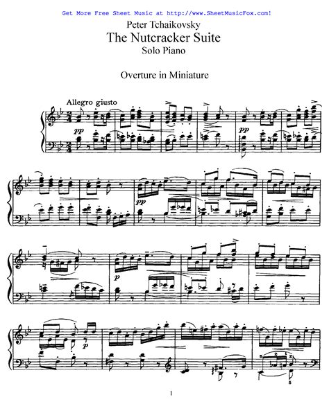 The Nutcracker Suite, Op. 71a - One Piano/Four Hands